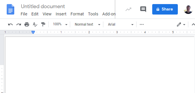 Google Docs Blank