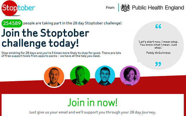 Сайт Stoptober