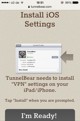 Настройте VPN на своем iPhone за считанные минуты с Tunnelbear tunnelbear4