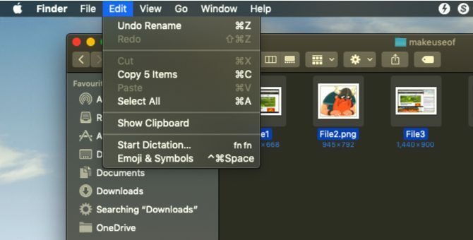 отменить пакетное переименование в macOS
