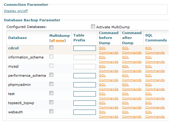 резервное копирование большой базы данных MySQL