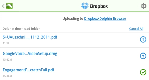 Dropbox приложение для Android