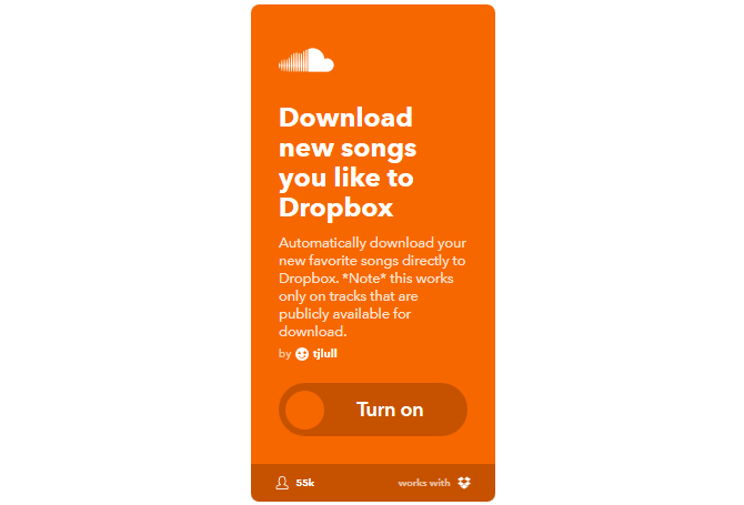 Руководство Ultimate IFTTT: используйте самый мощный инструмент в Интернете, как профессиональный 37IFTTT SoundcloudLikesToDropbox