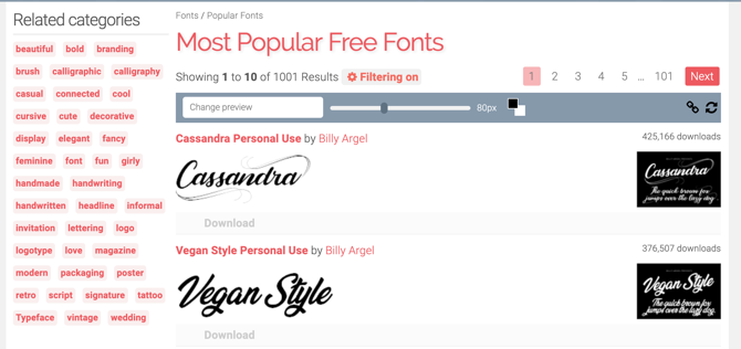 Fontspace Fonts Directory