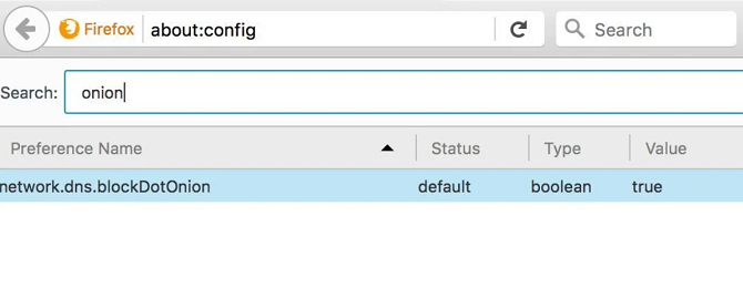 настройка firefox network.dns.blockDotOnion
