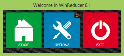 WinReducer 8 Стартовый экран