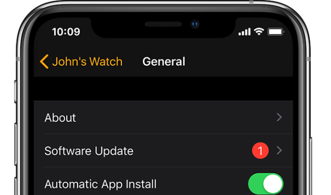 Обновление Apple Watch