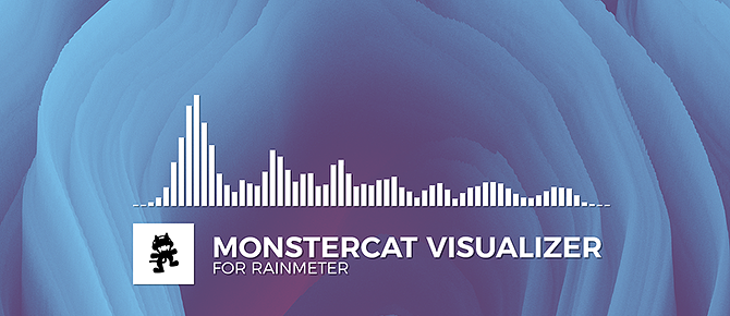 Лучшие скины Rainmeter для минималистического рабочего стола - визуализатор Monstercat