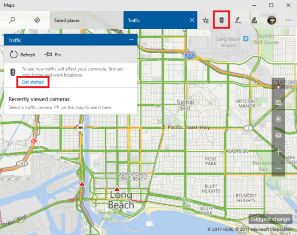 Карты Windows против Карты Google: 7 функций Windows Is Better Microsoft Maps отображает трафик 633x500