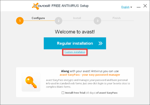 Avast - Установка - Кастом