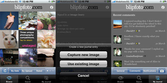 Лучшие 4 фото-сайты, чтобы поделиться одной фотографией каждый день Blip iPhone