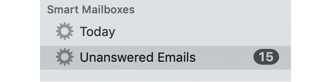 Умные почтовые ящики в Mac Mail