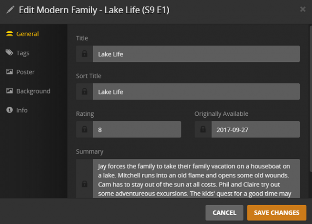 Ваш путеводитель по Plex - Удивительный медиацентр plex edit метаданные 670x481