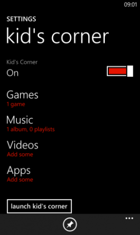 kidscorner-настройка Его-WindowsPhone-