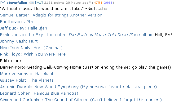 Нарисуй мне что-нибудь, музыкальный первый таймер, Subreddit недели и многое другое [Best of Reddit] firstmusic