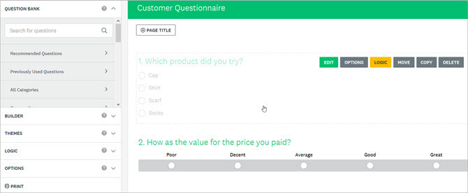 Создать опрос в SurveyMonkey