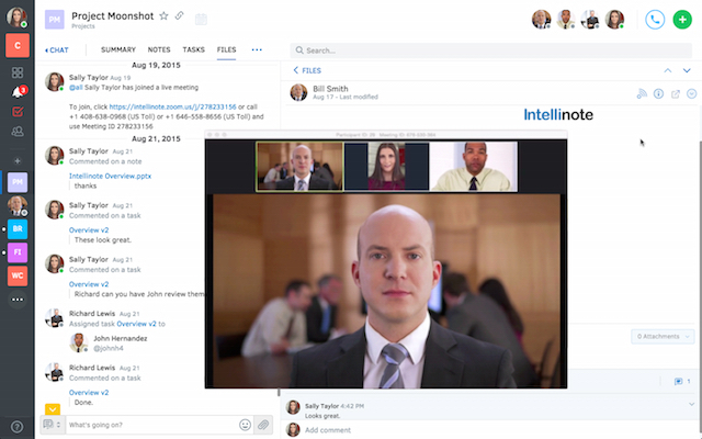 Intellinote: поместите свои задачи, файлы, сообщения и онлайн-встречи в одну видеоконференцию