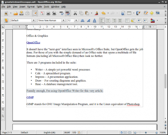 10+ великолепных кроссплатформенных приложений для Windows и Linux openoffice