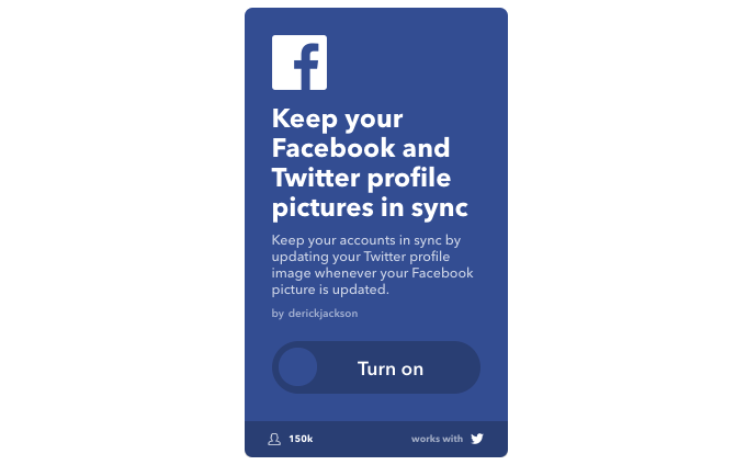 IFTTT Facebook Twitter Sync