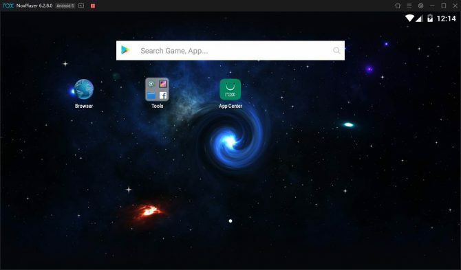 Домашний экран Nox