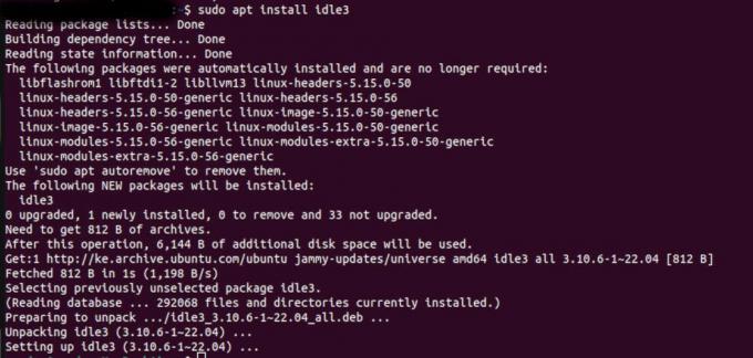 Установка IDLE в Ubuntu