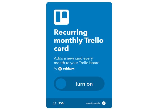 Главное руководство по IFTTT: используйте самый мощный инструмент в Интернете, как Pro 60IFTTT RecurringTrelloCard