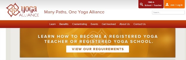 Сайт YogaAlliance