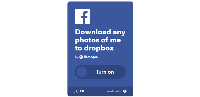 Руководство Ultimate IFTTT: используйте самый мощный инструмент в Интернете, как профессионал 31IFTTT FBTaggedPhotosToDropbox