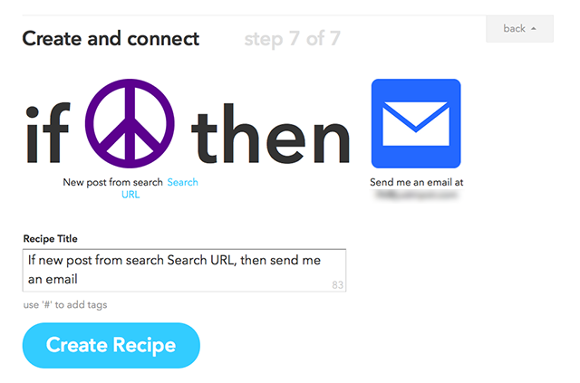 IFTTT-поиск-крейгслист