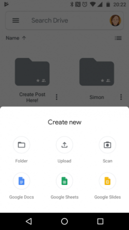 Опция сканирования Google Диска для загрузки PDF-файлов