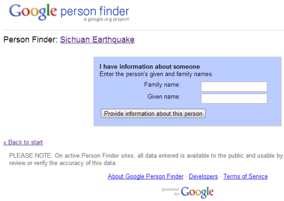 Как использовать Google Person Finder для поиска любимых людей после стихийного бедствия googlepersonfinder5