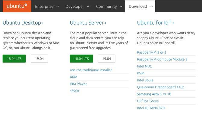 Ubuntu Server скачать на сайте Ubuntu