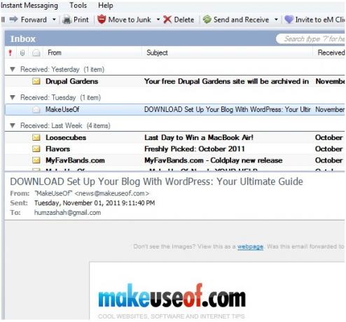 eMClient: настольное приложение для управления электронной почтой и общения с друзьями [Windows] Instant2