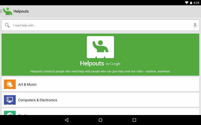 Google-приложения-Helpouts