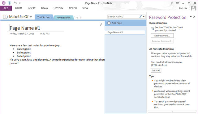 OneNote продвинутом