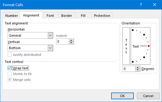 обернуть текст Excel