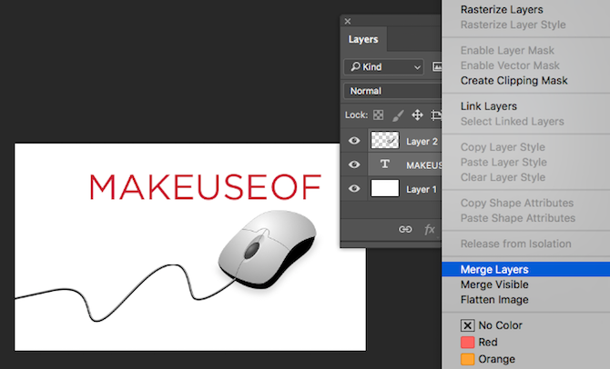 Как изменить размер и объединить слои в Photoshop Photoshop Объединить слои