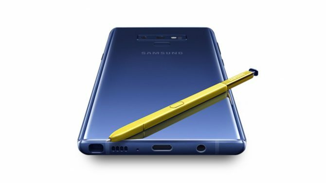 Galaxy Note 9 Размер батареи 4000