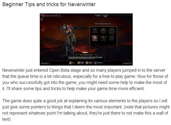 сайт Neverwinter