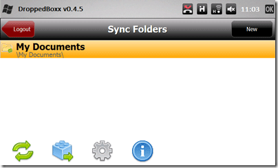 DroppedBoxx - неофициальный клиент Dropbox для Windows Mobile db8
