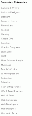 люди, чтобы следовать на Google Plus
