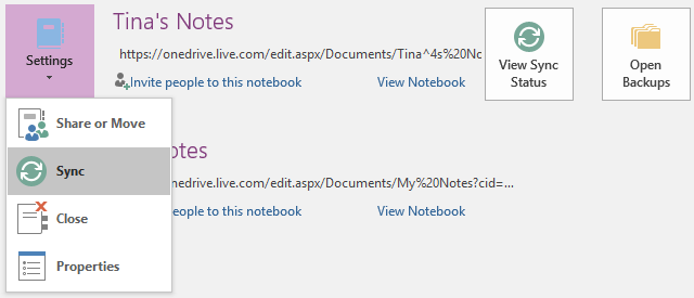 Заметки OneNote Sync