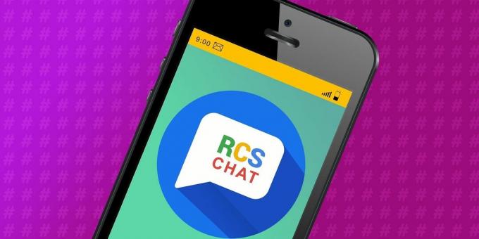 Иллюстрация обмена сообщениями Google Android RCS