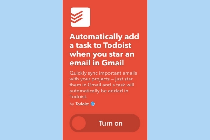 ifttt gmail задачи todoist