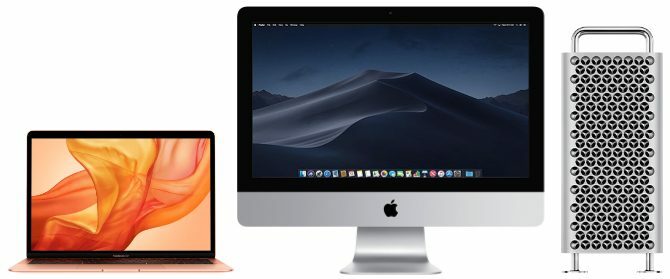 Компьютеры MacBook, iMac и Mac Pro