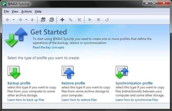 Автоматическое резервное копирование, синхронизация и восстановление файлов Windows с @MAX SyncUp [Награды] Начало работы