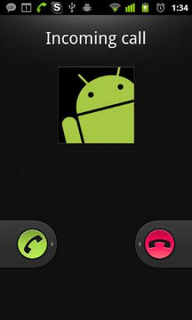 Android входящий звонок