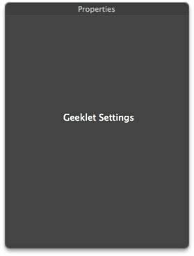 GeekTool - отображать системную информацию на Mac в стиле 01d Geeklet Settings