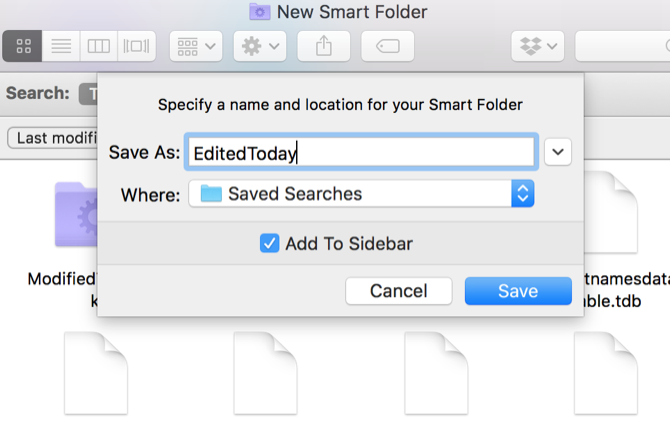 Mac Saved Searches
