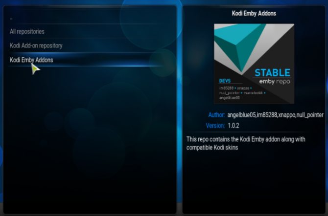 Kodi Emby аддоны для синхронизации Kodi